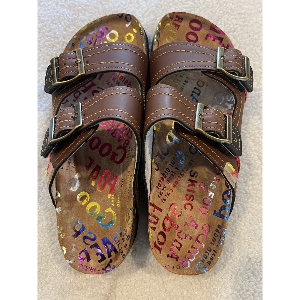 TMA Eyes Sandals Brown Leather Size‎ 7 US